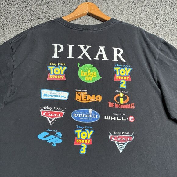 Disney Pixar Films Toy Story Monsters, Inc Finding Nemo Cars Mens T-Shirt XL - Picture 1 of 11